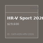 HR-V Sport 2026