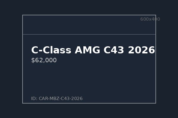 C-Class AMG C43 2026