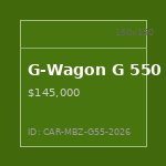 G-Wagon G 550 2026