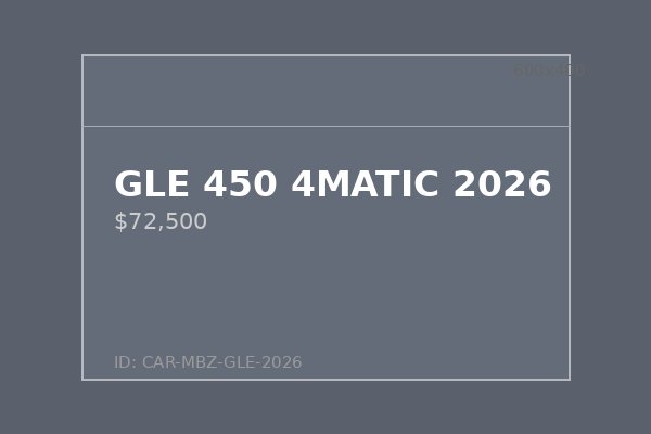GLE 450 4MATIC 2026