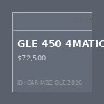 GLE 450 4MATIC 2026