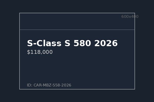S-Class S 580 2026