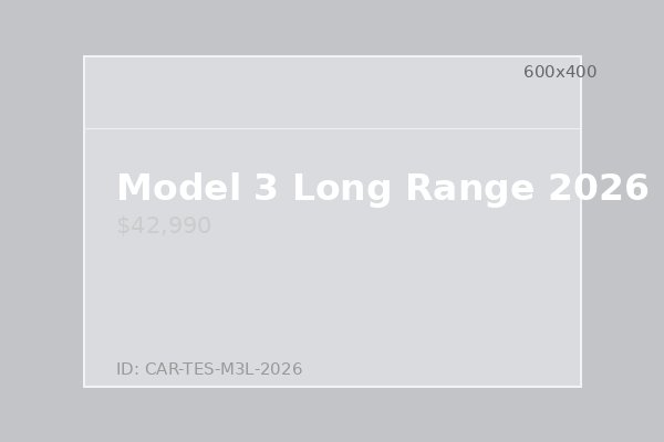 Model 3 Long Range 2026