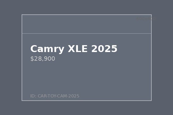 Camry XLE 2025