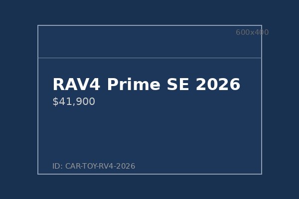 RAV4 Prime SE 2026