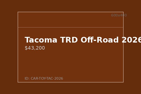 Tacoma TRD Off-Road 2026